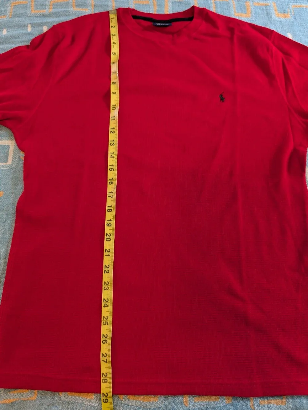 Polo Ralph Lauren Sleepwear Red Long-Sleeve Shirt Men's Medium